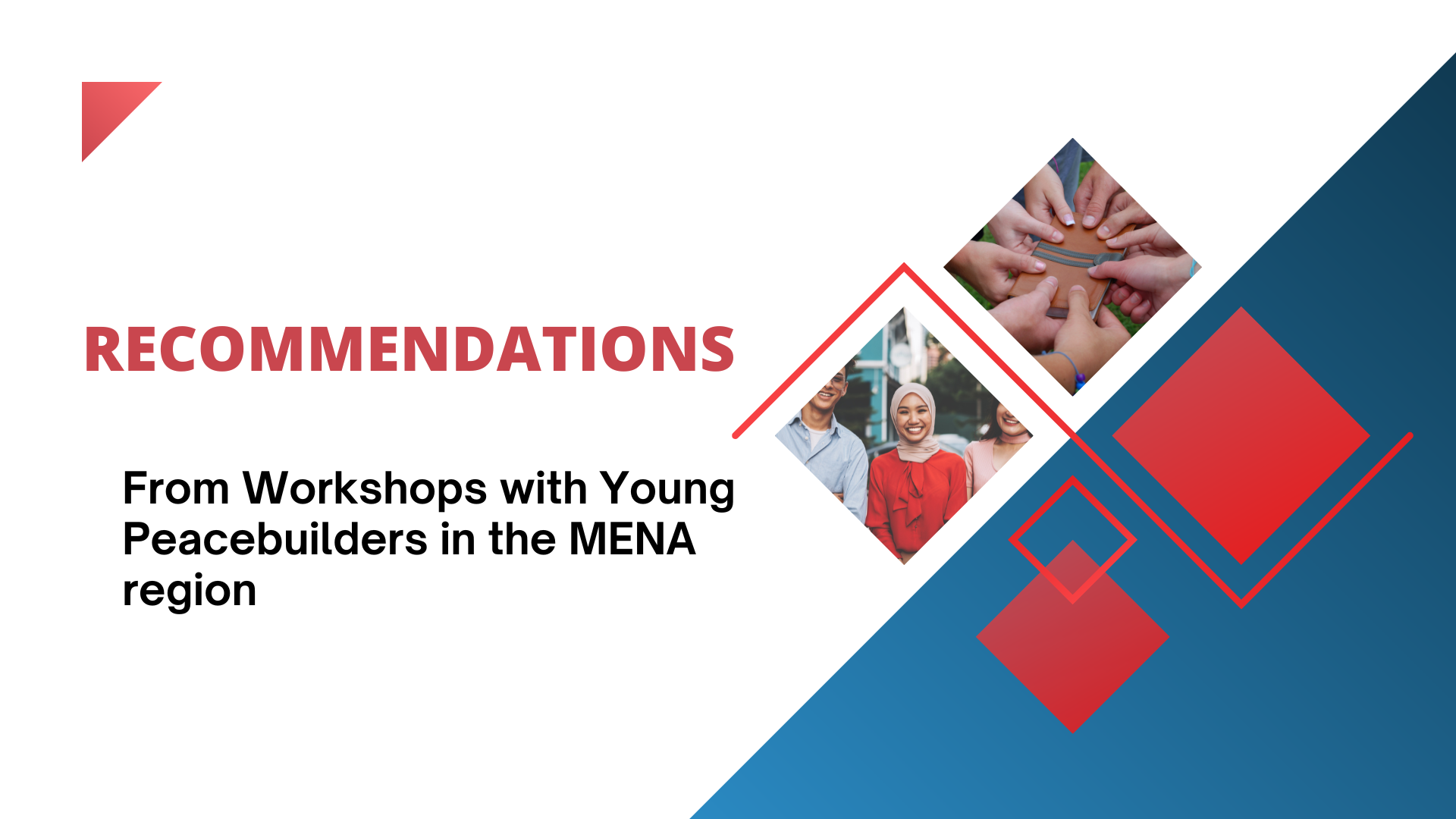 Recommendations from Workshops with Young Peacebuilders in the MENA Region